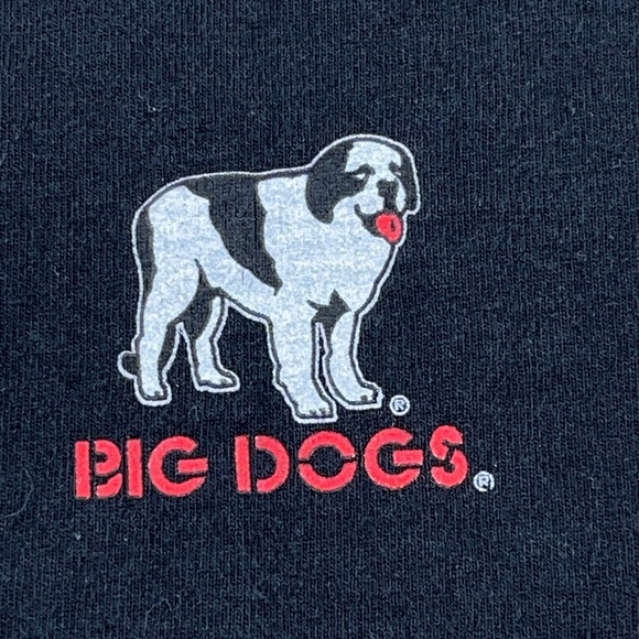 Vintage Big Dogs Shirt Men XL Black Y2K Motorcycle Biker Chopper Iron Cross Tee - Picture 5 of 14